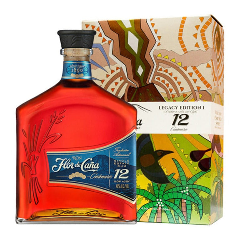 RUM FLOR DE CAÑA GRAND RESERVE 12YEARS (1 pz) LEGACY EDITION I -CENTENARIO 70CL-ASTUCC